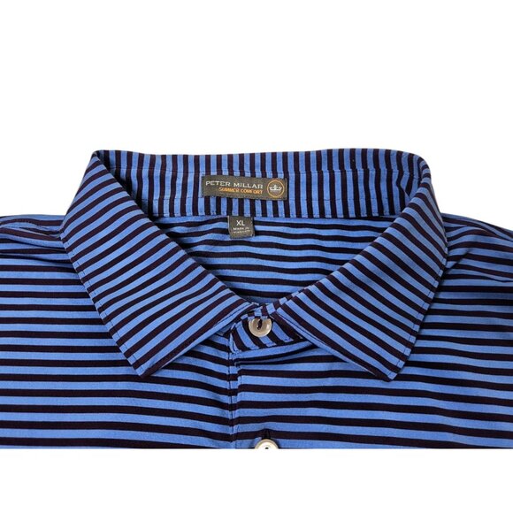 Peter Millar Summer Comfort Colonial Country Club Polo Shirt Men’s XL Striped - Picture 4 of 9